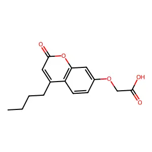 [(4-butyl-2-oxo-2H-chromen-7-yl)oxy]acetic acid structure