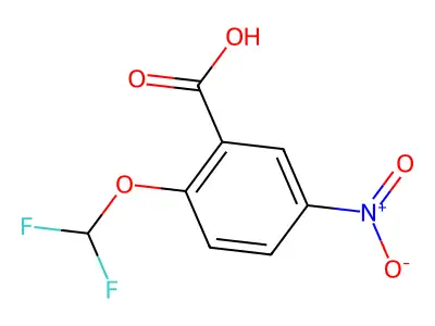 2-(Difluoromethoxy)-5-nitrobenzoic acid structure