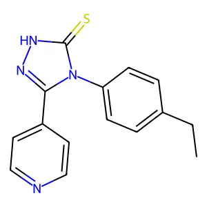 4-(4-ethylphenyl)-5-(pyridin-4-yl)-4H-1,2,4-triazole-3-thiol structure