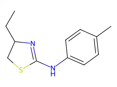 4-ethyl-N-(4-methylphenyl)-4,5-dihydro-1,3-thiazol-2-amine structure