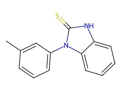 1-(3-methylphenyl)-1H-1,3-benzodiazole-2-thiol structure