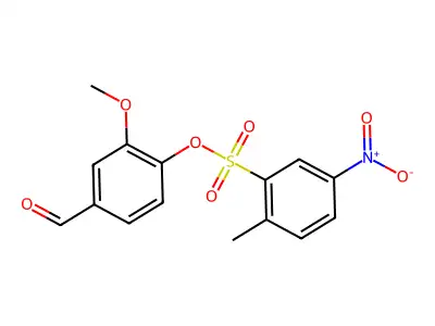 4-Formyl-2-methoxyphenyl 2-methyl-5-nitrobenzene-1-sulfonate structure