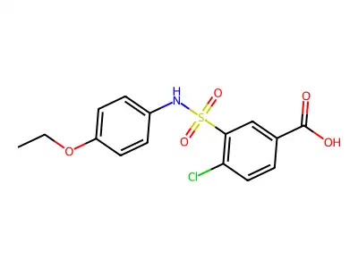 4-chloro-3-[(4-ethoxyphenyl)sulfamoyl]benzoic Acid structure