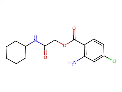 [2-(Cyclohexylamino)-2-oxoethyl] 2-amino-4-chlorobenzoate structure
