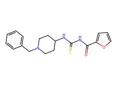 N-[(1-benzylpiperidin-4-yl)carbamothioyl]furan-2-carboxamide structure