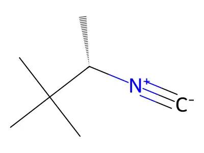 (3S)-3-isocyano-2,2-dimethylbutane structure