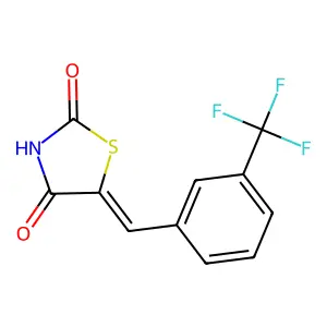 5-{[3-(Trifluoromethyl)phenyl]methylidene}-1,3-thiazolidine-2,4-dione structure