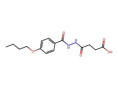 4-{2-[(4-Butoxyphenyl)carbonyl]hydrazinyl}-4-oxobutanoic acid structure