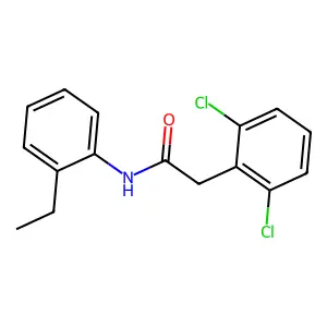 2-(2,6-dichlorophenyl)-N-(2-ethylphenyl)acetamide structure