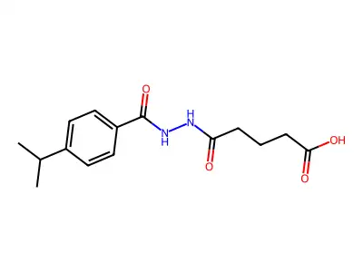 4-(N-{[4-(methylethyl)phenyl]carbonylamino}carbamoyl)butanoic acid structure