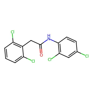 N-(2,4-dichlorophenyl)-2-(2,6-dichlorophenyl)acetamide structure