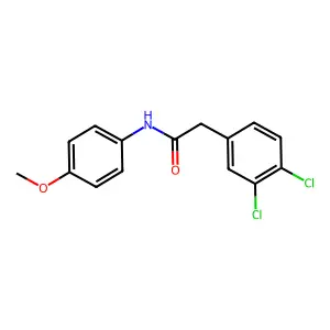 2-(3,4-dichlorophenyl)-N-(4-methoxyphenyl)acetamide structure