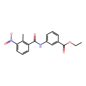ethyl 3-[(2-methyl-3-nitrobenzoyl)amino]benzoate structure