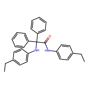 2-(4-ethylanilino)-N-(4-ethylphenyl)-2,2-diphenylacetamide structure