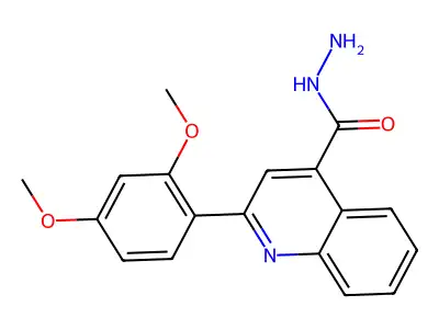 2-(2,4-Dimethoxyphenyl)quinoline-4-carbohydrazide structure