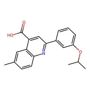 2-(3-Isopropoxyphenyl)-6-methylquinoline-4-carboxylic acid structure
