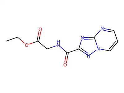 ethyl N-([1,2,4]triazolo[1,5-a]pyrimidin-2-ylcarbonyl)glycinate structure