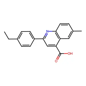 2-(4-Ethylphenyl)-6-methylquinoline-4-carboxylic acid structure