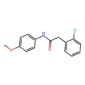 2-Chloro-N-(4-methoxyphenyl)benzeneacetamide structure