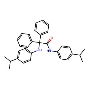 2,2-diphenyl-2-(4-propan-2-ylanilino)-N-(4-propan-2-ylphenyl)acetamide structure