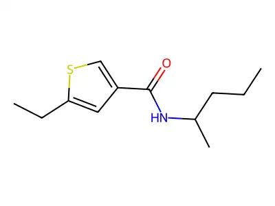 5-ethyl-N-(pentan-2-yl)thiophene-3-carboxamide structure