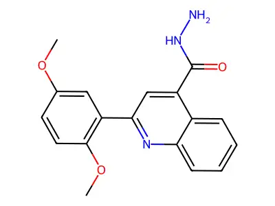 2-(2,5-Dimethoxyphenyl)quinoline-4-carbohydrazide structure