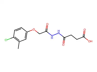 4-{2-[(4-Chloro-3-methylphenoxy)acetyl]hydrazino}-4-oxobutanoic acid structure