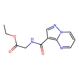 ethyl N-(pyrazolo[1,5-a]pyrimidin-3-ylcarbonyl)glycinate structure