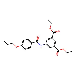 Diethyl 5-[(4-propoxybenzoyl)amino]isophthalate structure