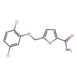 5-[(2,5-Dichlorophenoxy)methyl]furan-2-carboxamide structure