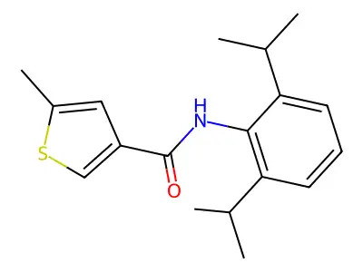 N-[2,6-di(propan-2-yl)phenyl]-5-methylthiophene-3-carboxamide structure
