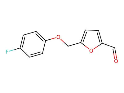 5-[(4-Fluorophenoxy)methyl]furan-2-carbaldehyde structure