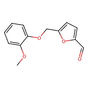 5-[(2-Methoxyphenoxy)methyl]furan-2-carbaldehyde structure