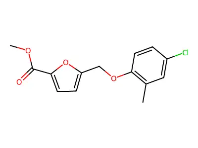 Methyl 5-((4-chloro-2-methylphenoxy)methyl)furan-2-carboxylate structure