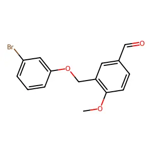 3-[(3-Bromophenoxy)methyl]-4-methoxybenzaldehyde structure