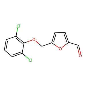 5-[(2,6-Dichlorophenoxy)methyl]furan-2-carbaldehyde structure