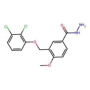 3-[(2,3-Dichlorophenoxy)methyl]-4-methoxybenzohydrazide structure