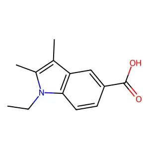 1-Ethyl-2,3-dimethyl-1H-indole-5-carboxylic acid structure