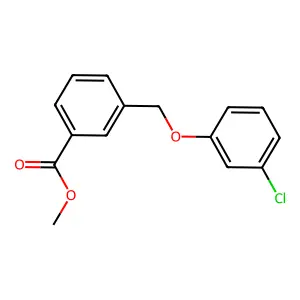 Methyl 3-[(3-chlorophenoxy)methyl]benzoate structure