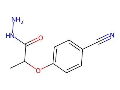 2-(4-Cyanophenoxy)propanehydrazide structure