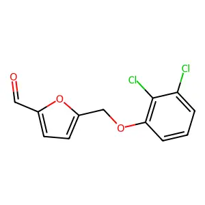 5-[(2,3-Dichlorophenoxy)methyl]-2-furancarboxaldehyde structure