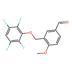 4-Methoxy-3-[(2,3,5,6-tetrafluorophenoxy)methyl]benzaldehyde structure