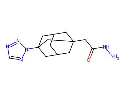 2-[3-(2H-1,2,3,4-tetrazol-2-yl)adamantan-1-yl]acetohydrazide structure