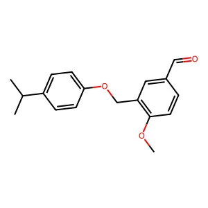 3-[(4-Isopropylphenoxy)methyl]-4-methoxybenzaldehyde structure