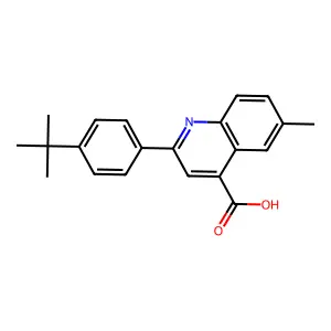2-(4-Tert-butylphenyl)-6-methylquinoline-4-carboxylic acid structure