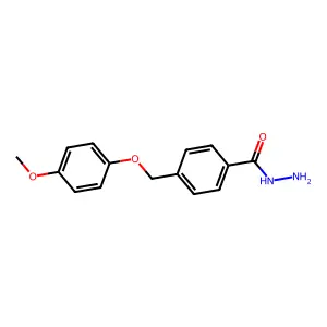 4-[(4-Methoxyphenoxy)methyl]benzohydrazide structure