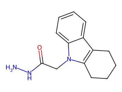 2-(1,2,3,4-tetrahydro-9H-carbazol-9-yl)acetohydrazide structure
