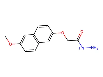 2-[(6-Methoxy-2-naphthyl)oxy]acetohydrazide structure