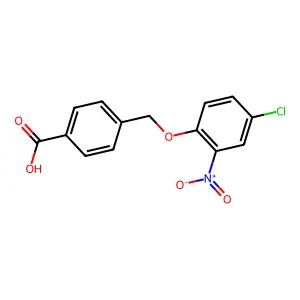 4-((4-Chloro-2-nitrophenoxy)methyl)benzoic acid structure