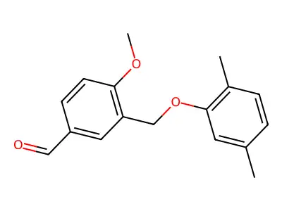 3-[(2,5-Dimethylphenoxy)methyl]-4-methoxybenzaldehyde structure